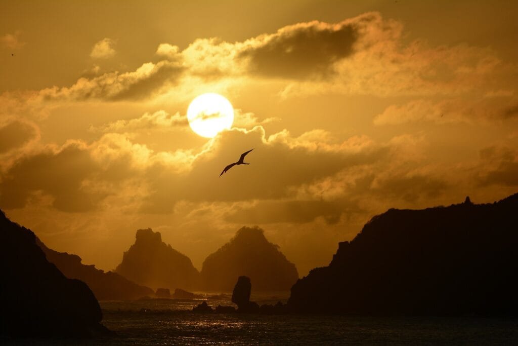 Pôr do sol em Noronha