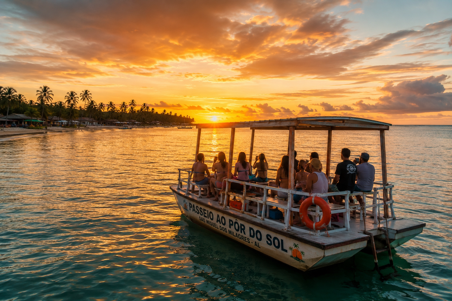 Passeio ao Pôr do Sol em São Miguel dos Milagres
