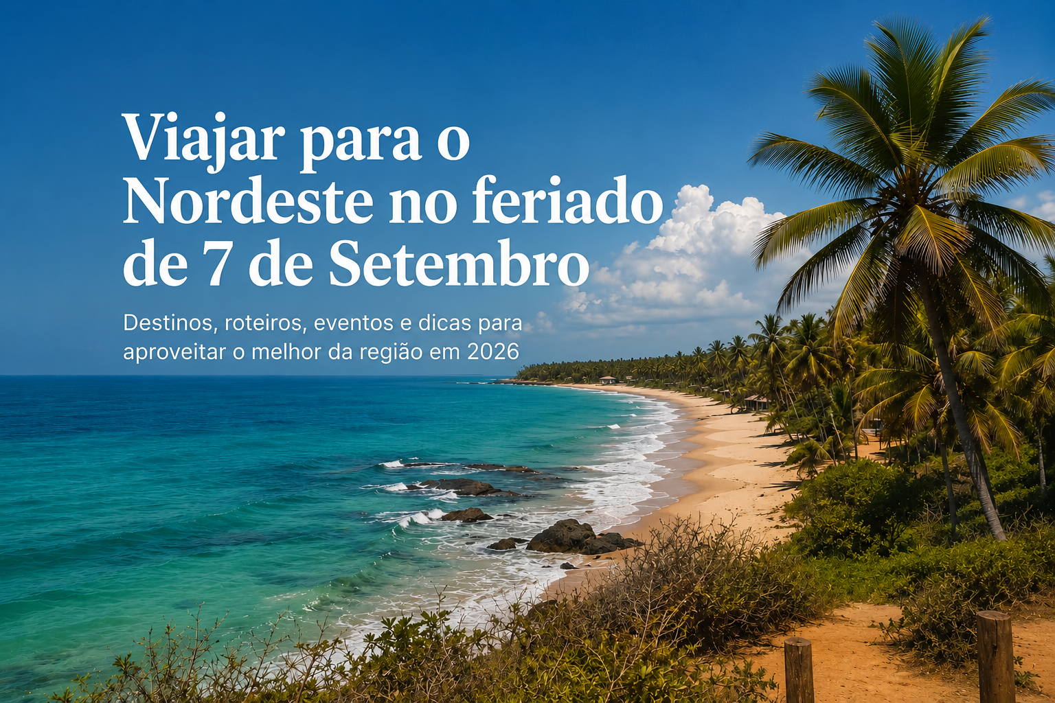 Viajar para o Nordeste no feriado de 7 de Setembro: o melhor momento para conhecer o paraíso brasileiro