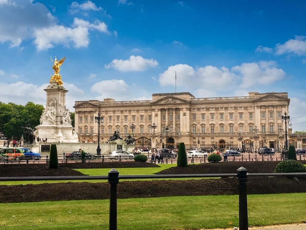 Um dos momentos que mais me marcou em Londres foi conhecer o Palácio de Buckingham